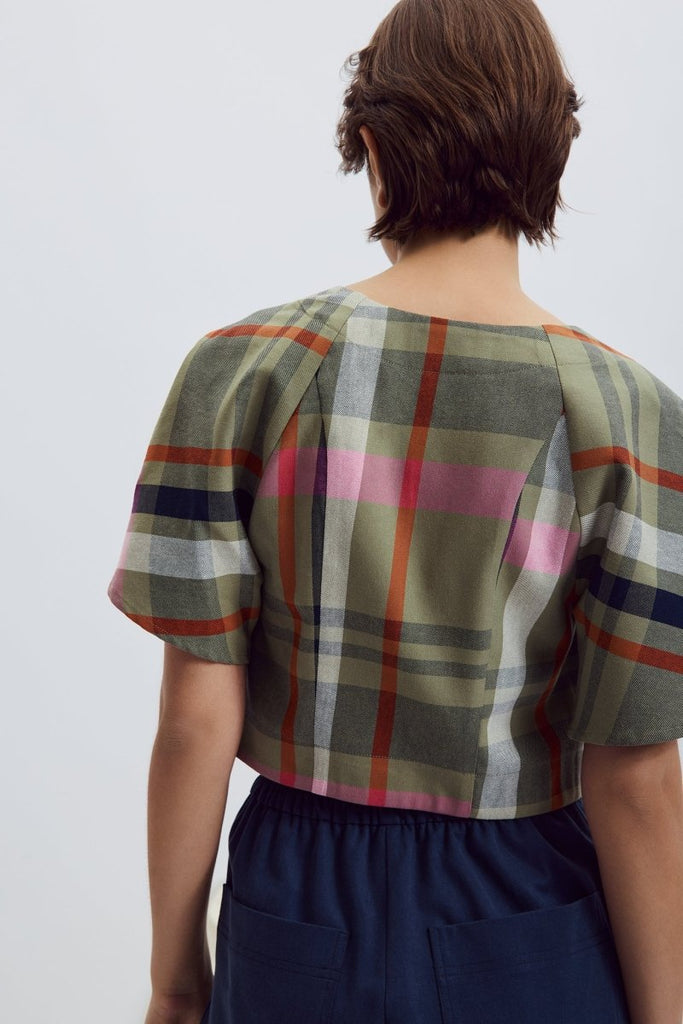 Eve Gravel Mavia Top - Pink Tartan (In Store) - Victoire BoutiqueEve GravelShirts & Tops Ottawa Boutique Shopping Clothing