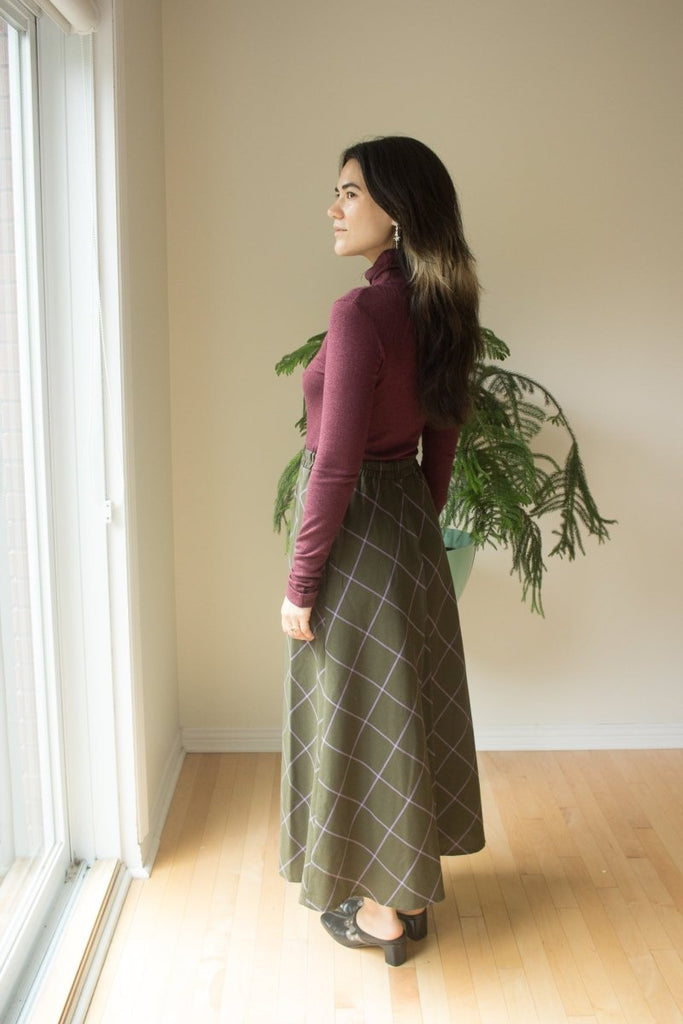 Eve Gravel Meharry Skirt - Black or Green (Pre - Order) - Victoire BoutiqueEve GravelBottoms Ottawa Boutique Shopping Clothing