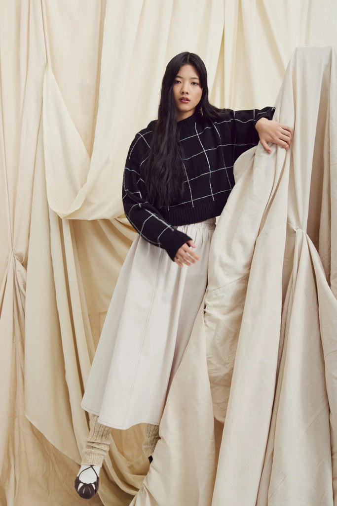 Eve Gravel Nyabel Knit - Black or Grey (Online Exclusive) - Victoire BoutiqueEve Gravelknits Ottawa Boutique Shopping Clothing