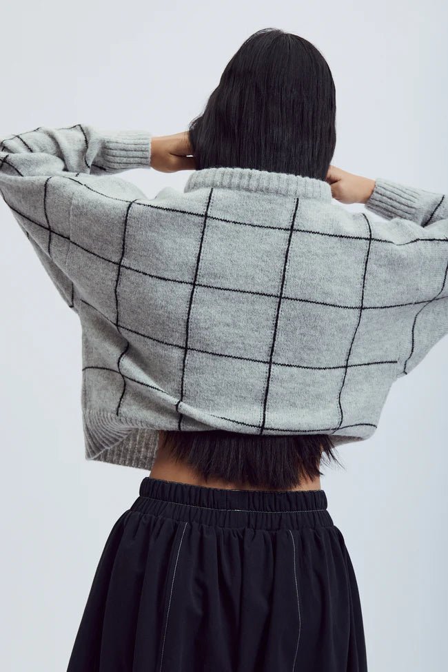 Eve Gravel Nyabel Knit - Black or Grey (Online Exclusive) - Victoire BoutiqueEve Gravelknits Ottawa Boutique Shopping Clothing