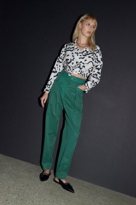 Eve Gravel Osorno Pants - Spruce (In Store) - Victoire BoutiqueEve GravelBottoms Ottawa Boutique Shopping Clothing