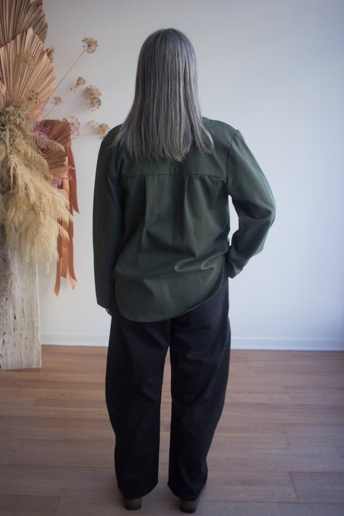 Eve Gravel Pompei Overshirt - Khaki (In Store) - Victoire BoutiqueEve GravelShirts & Tops Ottawa Boutique Shopping Clothing