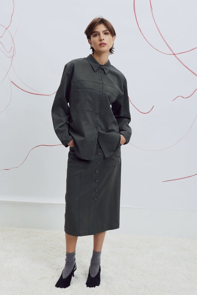Eve Gravel Pompei Overshirt - Various Colours (Online Exclusive) - Victoire BoutiqueEve GravelShirts & Tops Ottawa Boutique Shopping Clothing