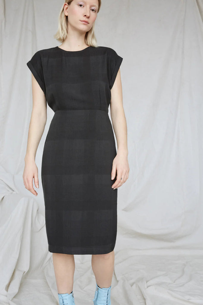 Eve Gravel Rio Dress - Black Plaid (Online Exclusive) - Victoire BoutiqueEve GravelDresses Ottawa Boutique Shopping Clothing