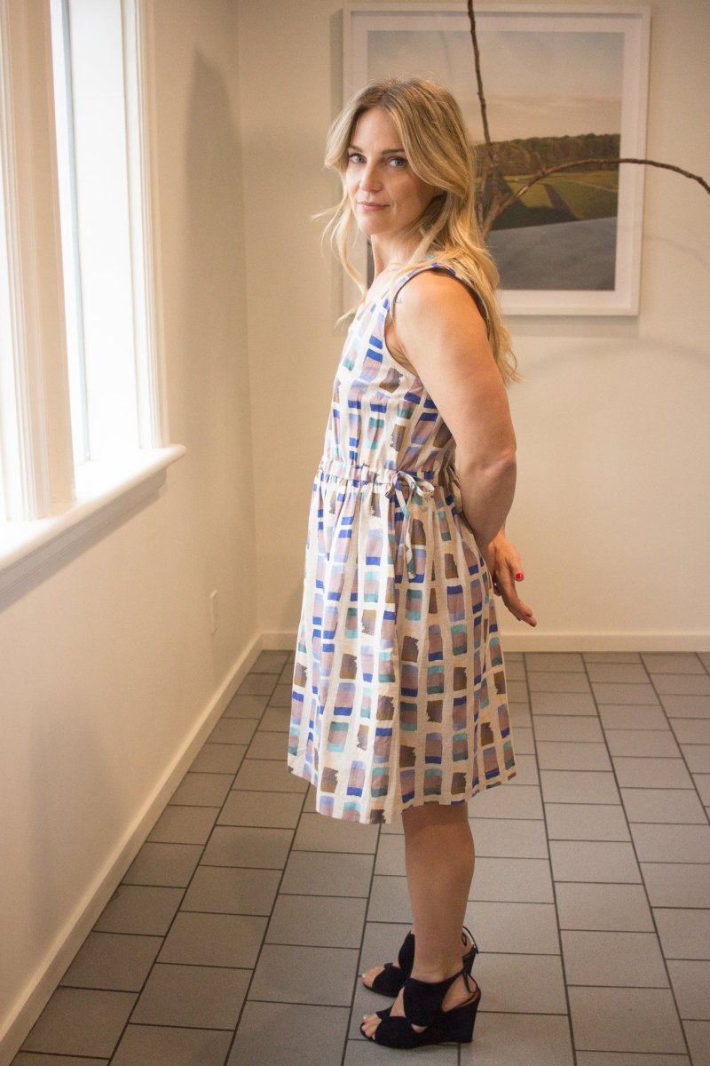 gravel and gold dress Eve Sam Apparel