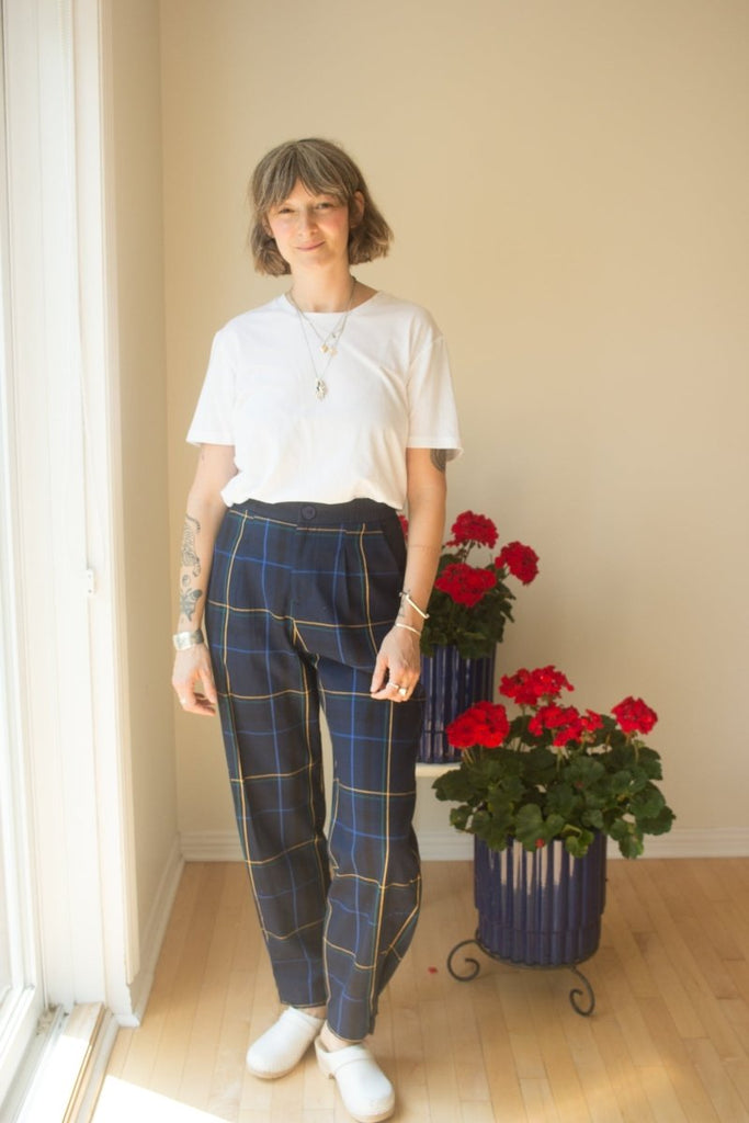 Eve Gravel Snowdown Pants - Tartan (Pre - Order) - Victoire BoutiqueEve GravelBottoms Ottawa Boutique Shopping Clothing