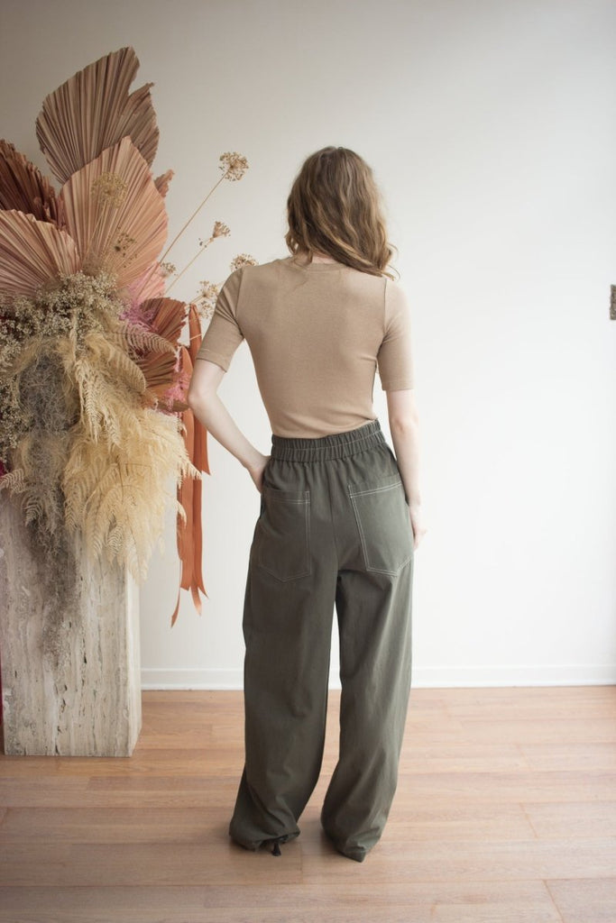 Eve Gravel Théano Pants - Khaki (In Store) - Victoire BoutiqueEve GravelPants Ottawa Boutique Shopping Clothing