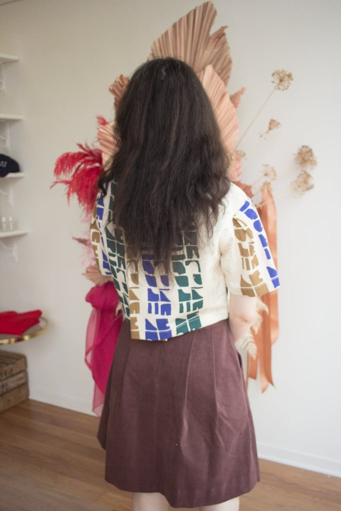 Eve Gravel Toyo Top - Blue Totem or Pink (Online Exclusive) - Victoire BoutiqueEve GravelShirts & Tops Ottawa Boutique Shopping Clothing