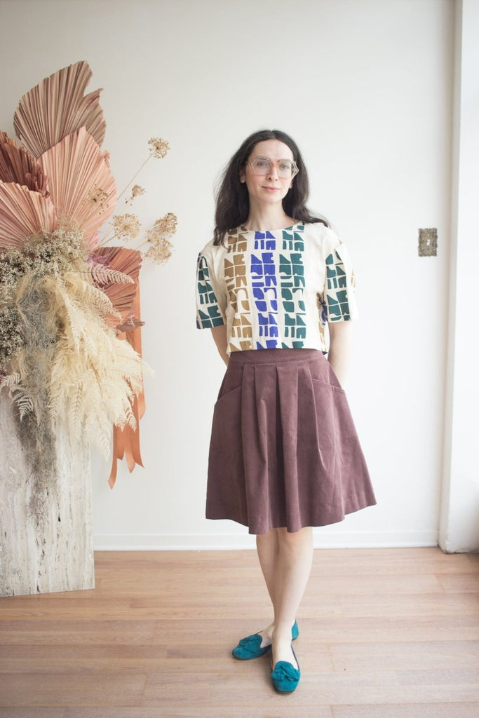 Eve Gravel Toyo Top - Blue Totem or Pink (Online Exclusive) - Victoire BoutiqueEve GravelShirts & Tops Ottawa Boutique Shopping Clothing