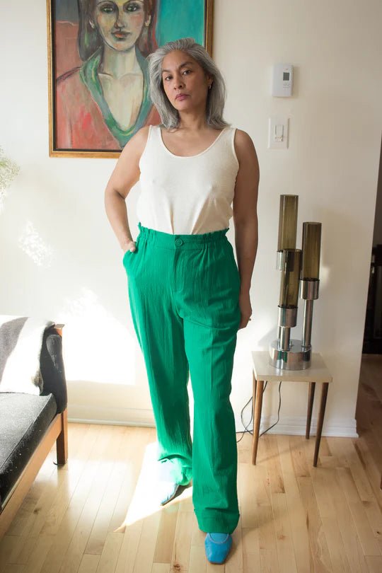 Eve Gravel Webb Pants - Lucky Green (In Store) - Victoire BoutiqueEve GravelBottoms Ottawa Boutique Shopping Clothing