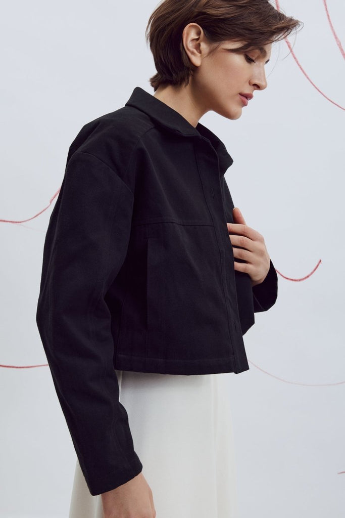 Eve Gravel Zaria Jacket - Emerald or Black (Online Exclusive) - Victoire BoutiqueEve GravelOuterwear Ottawa Boutique Shopping Clothing