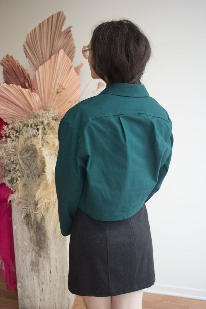 Eve Gravel Zaria Jacket - Emerald or Black (Online Exclusive) - Victoire BoutiqueEve GravelOuterwear Ottawa Boutique Shopping Clothing