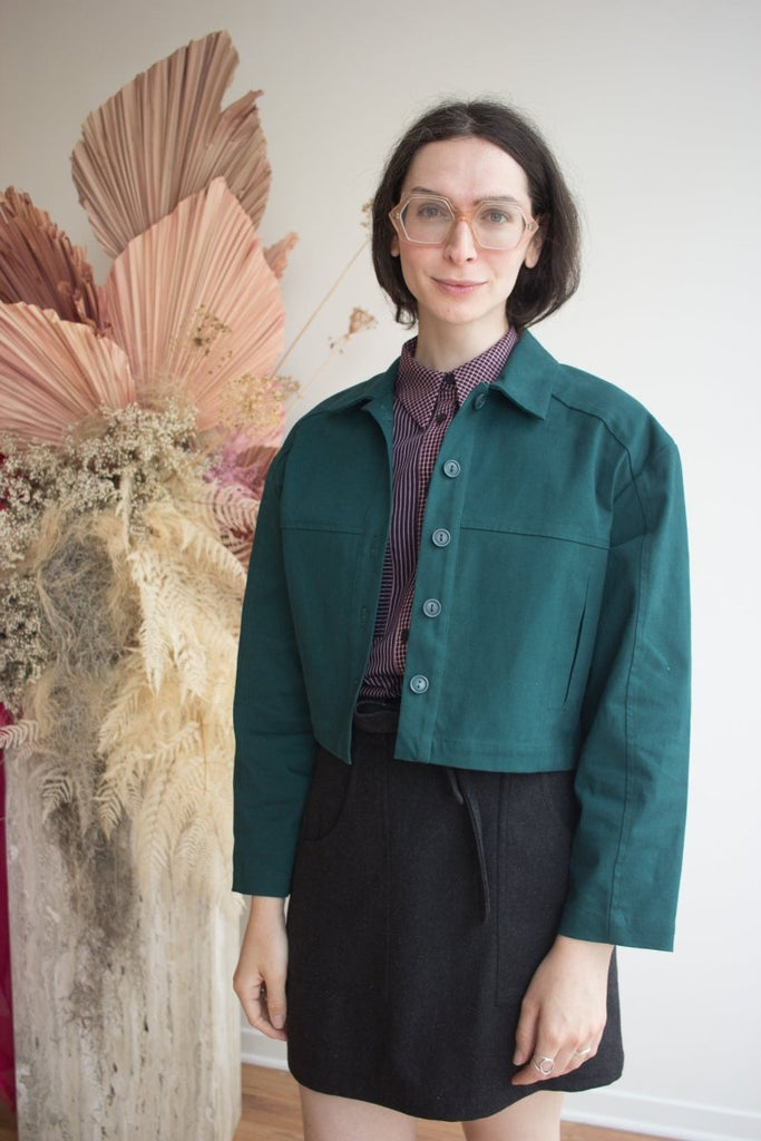 Eve Gravel Zaria Jacket - Emerald or Black (Online Exclusive) - Victoire BoutiqueEve GravelOuterwear Ottawa Boutique Shopping Clothing