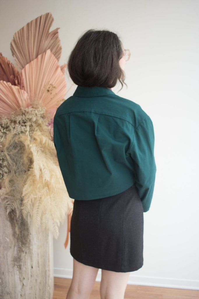 Eve Gravel Zaria Jacket - Emerald or Black (Online Exclusive) - Victoire BoutiqueEve GravelOuterwear Ottawa Boutique Shopping Clothing