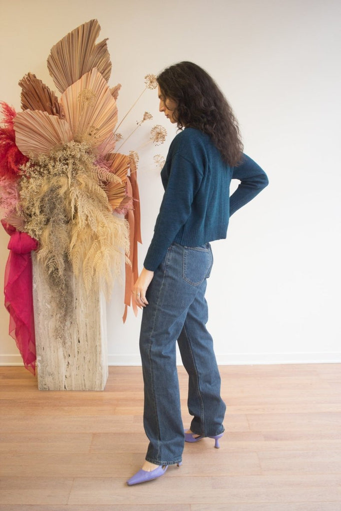 Eve Gravel Zephyr Knit - Bue (Online Exclusive) - Victoire BoutiqueEve Gravelknits Ottawa Boutique Shopping Clothing