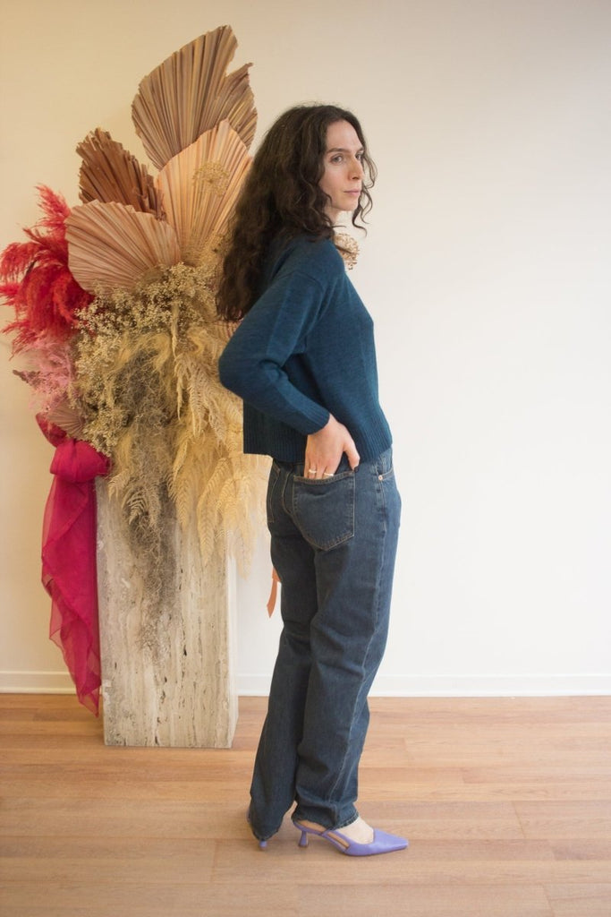 Eve Gravel Zephyr Knit - Bue (Online Exclusive) - Victoire BoutiqueEve Gravelknits Ottawa Boutique Shopping Clothing