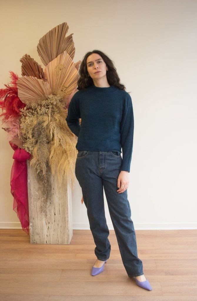 Eve Gravel Zephyr Knit - Bue (Online Exclusive) - Victoire BoutiqueEve Gravelknits Ottawa Boutique Shopping Clothing