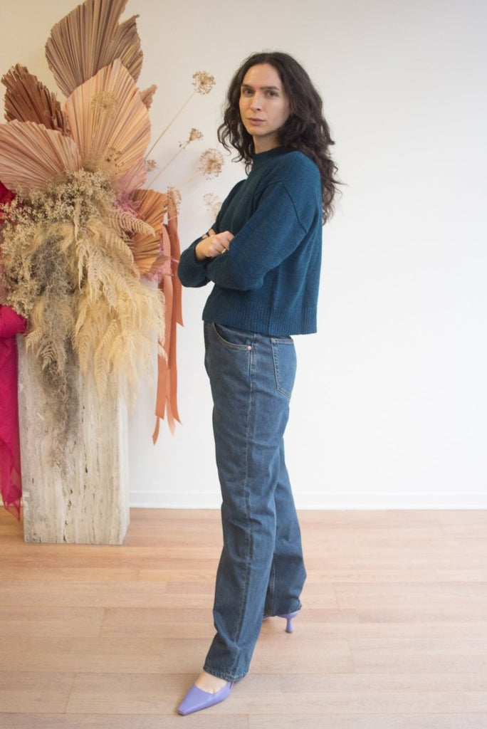 Eve Gravel Zephyr Knit - Bue (Online Exclusive) - Victoire BoutiqueEve Gravelknits Ottawa Boutique Shopping Clothing