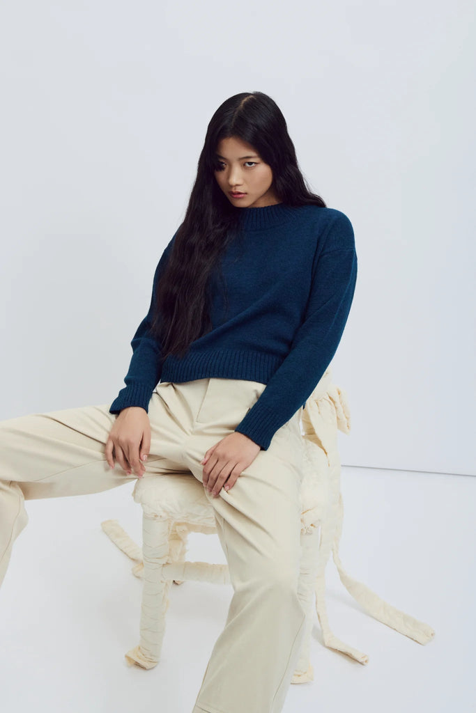 Eve Gravel Zephyr Knit - Bue (Online Exclusive) - Victoire BoutiqueEve Gravelknits Ottawa Boutique Shopping Clothing