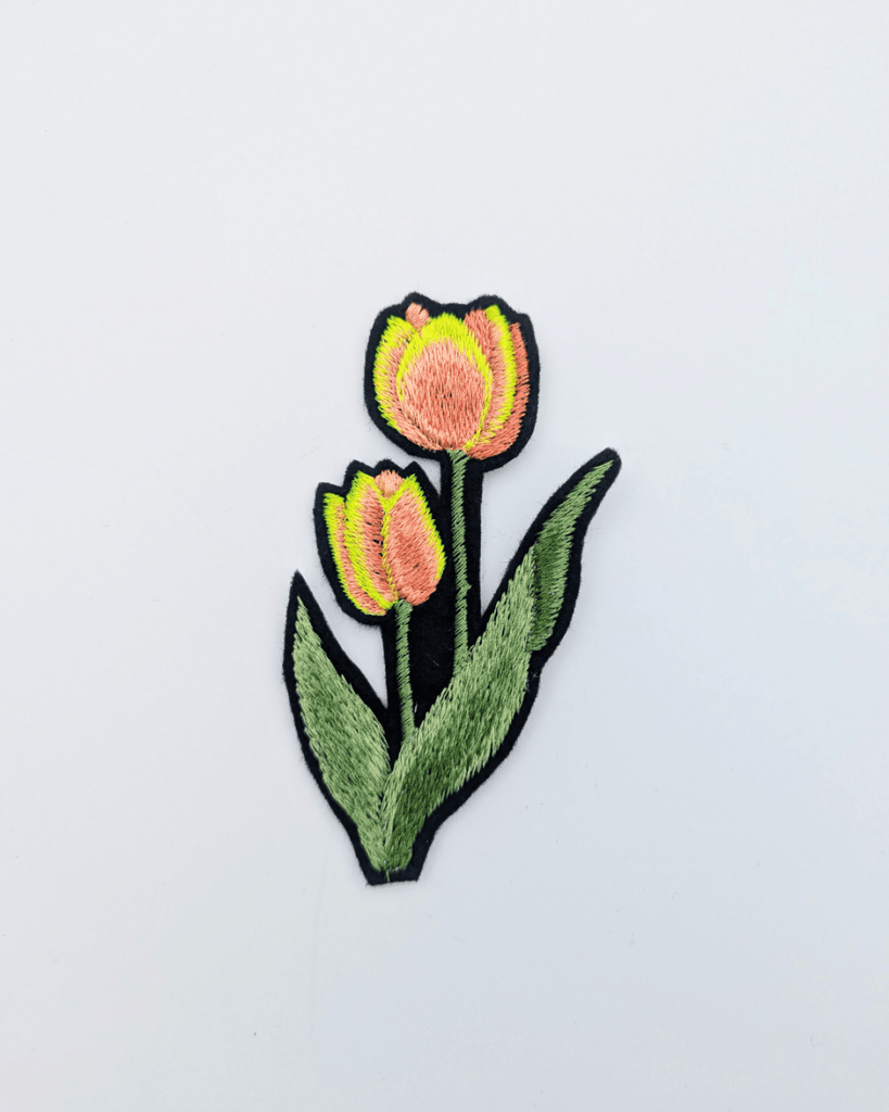 Filorama Tulip Patch (Black or White Background) - Victoire BoutiqueFiloramaPins & Patches Ottawa Boutique Shopping Clothing