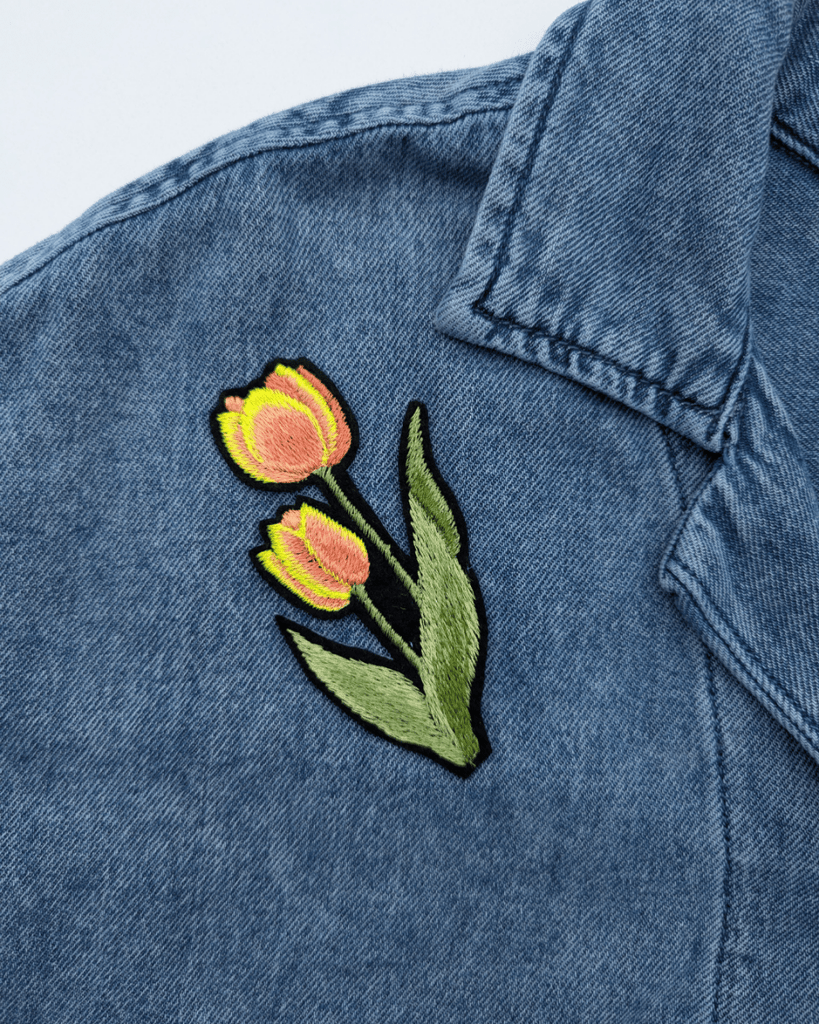 Filorama Tulip Patch (Black or White Background) - Victoire BoutiqueFiloramaPins & Patches Ottawa Boutique Shopping Clothing