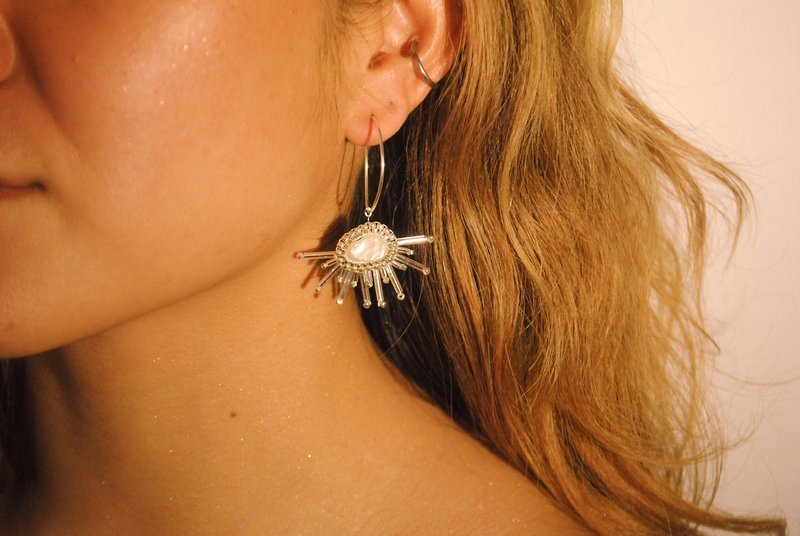 Frnge Cumulus Earrings (Silver or Gold) - Victoire BoutiqueFrngeEarrings Ottawa Boutique Shopping Clothing