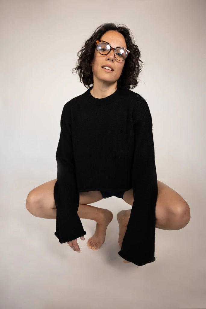 Givéh Bonny Crew Sweater (Black) - Victoire BoutiqueGivéhSweater Ottawa Boutique Shopping Clothing