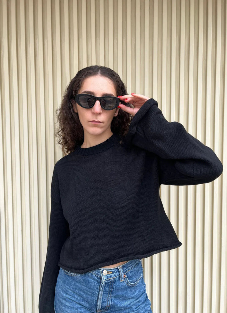 Givéh Bonny Crew Sweater (Black) - Victoire BoutiqueGivéhSweater Ottawa Boutique Shopping Clothing