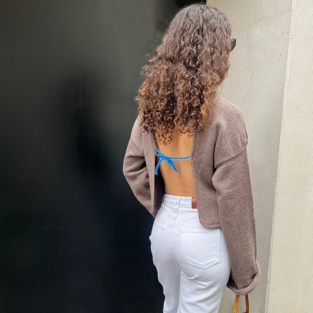 Givéh Bonny Crew Sweater - Camel - Victoire BoutiqueGivéhSweater Ottawa Boutique Shopping Clothing