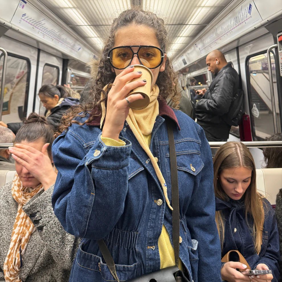 Givéh Cashmere - Blend Lily Mini Scarf (Lemon or Blue Gradient) - Victoire BoutiqueGivéhWinter Accessories Ottawa Boutique Shopping Clothing