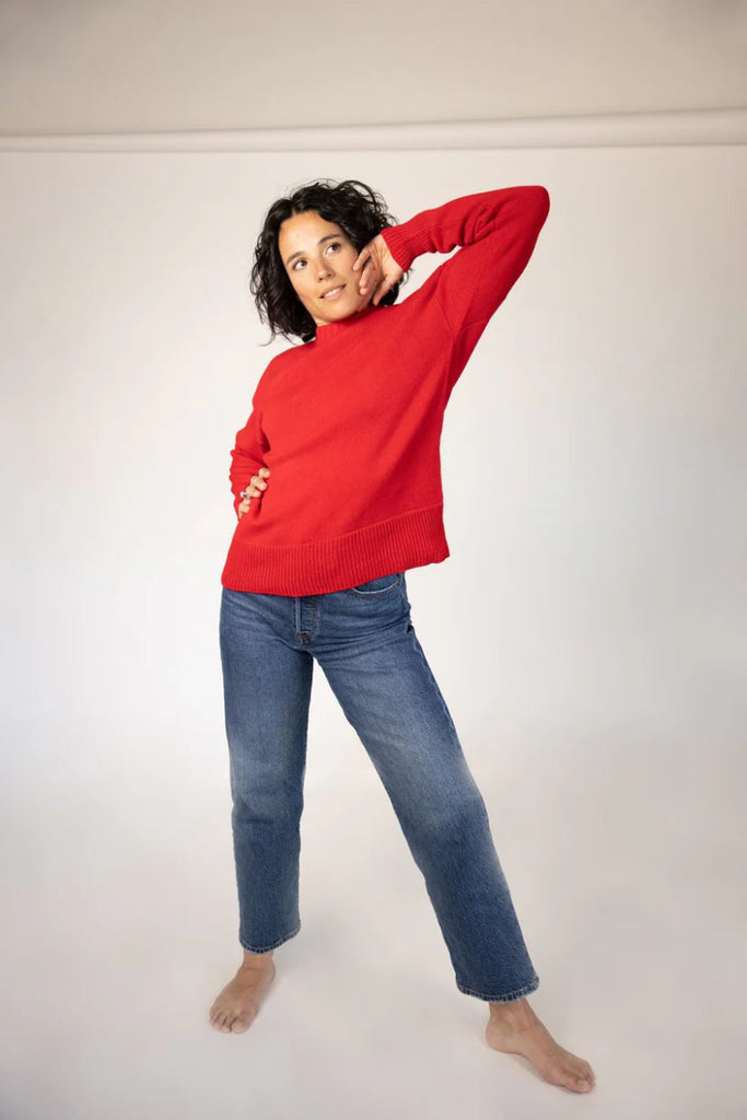 Givéh Red Crew Sweater - Victoire BoutiqueGivéhSweater Ottawa Boutique Shopping Clothing