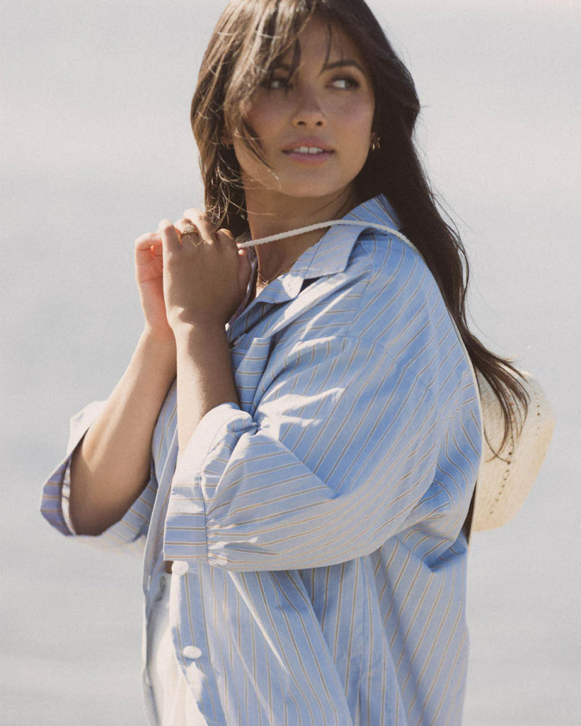 Harly Jae Haven Blouse (Editor's Stripe) - Victoire BoutiqueHarly JaeTops Ottawa Boutique Shopping Clothing