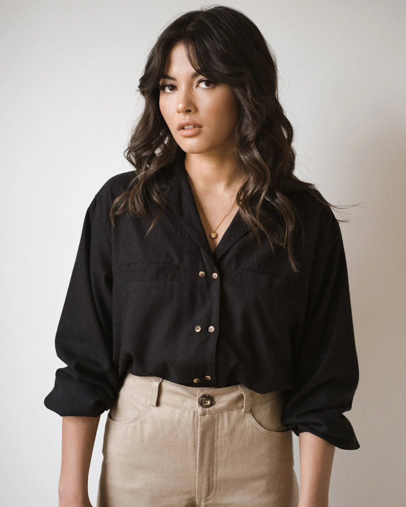 Harly Jae House Blouse (Black) - Victoire BoutiqueHarly JaeTops Ottawa Boutique Shopping Clothing