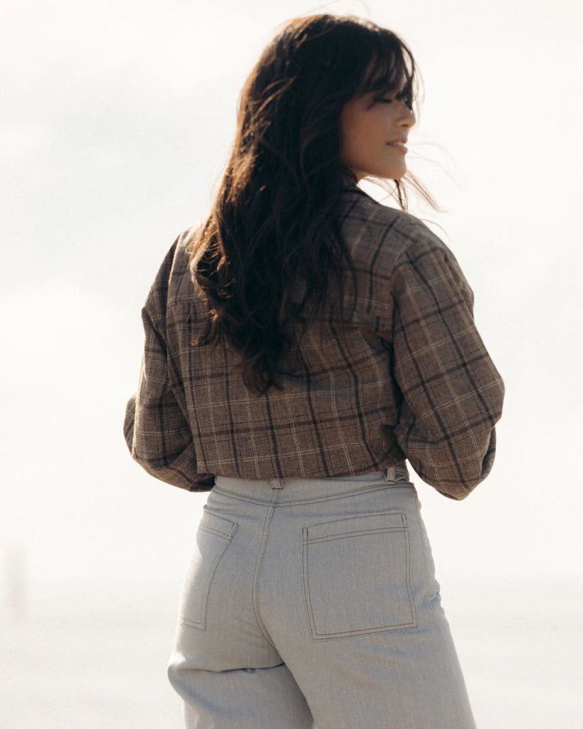 Harly Jae House Blouse (Brown Plaid) - Victoire BoutiqueHarly JaeTops Ottawa Boutique Shopping Clothing