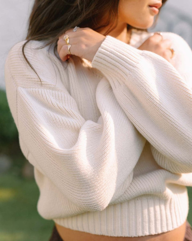 Harly Jae Meadow Groove Sweater (Cream) - Victoire BoutiqueHarly JaeSweater Ottawa Boutique Shopping Clothing