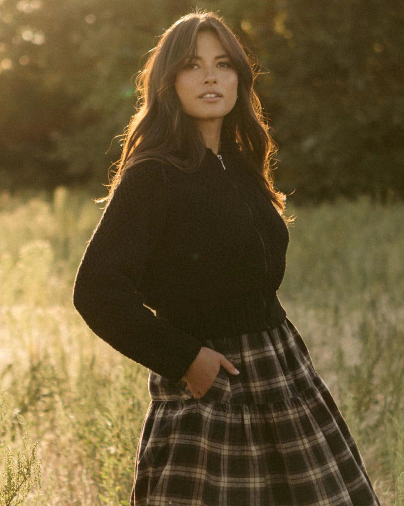 Harly Jae Meadow Zip Cardigan (Black) - Victoire BoutiqueHarly JaeSweater Ottawa Boutique Shopping Clothing