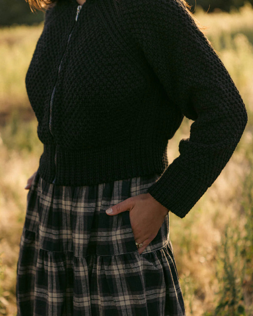 Harly Jae Meadow Zip Cardigan (Black) - Victoire BoutiqueHarly JaeSweater Ottawa Boutique Shopping Clothing