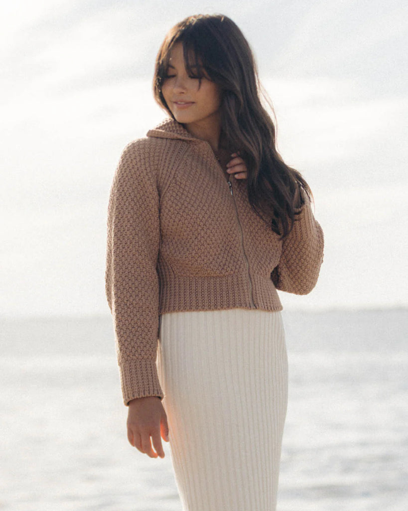 Harly Jae Meadow Zip Cardigan (Camel) - Victoire BoutiqueHarly JaeSweater Ottawa Boutique Shopping Clothing