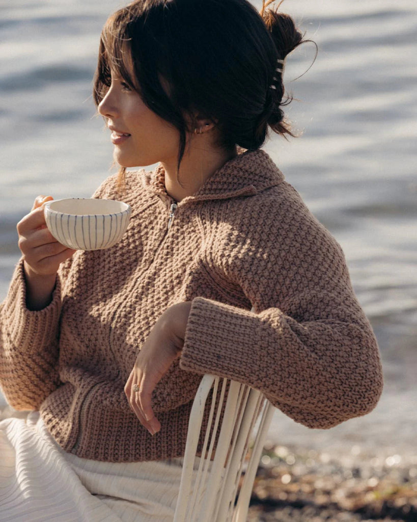 Harly Jae Meadow Zip Cardigan (Camel) - Victoire BoutiqueHarly JaeSweater Ottawa Boutique Shopping Clothing