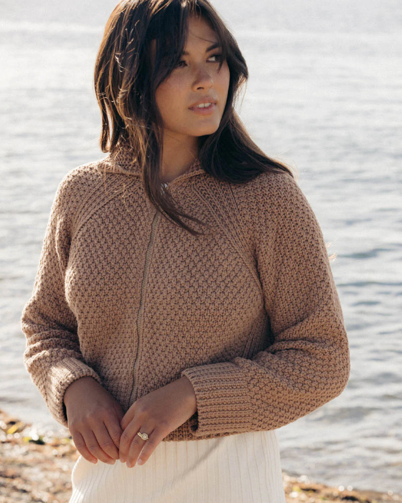 Harly Jae Meadow Zip Cardigan (Camel) - Victoire BoutiqueHarly JaeSweater Ottawa Boutique Shopping Clothing