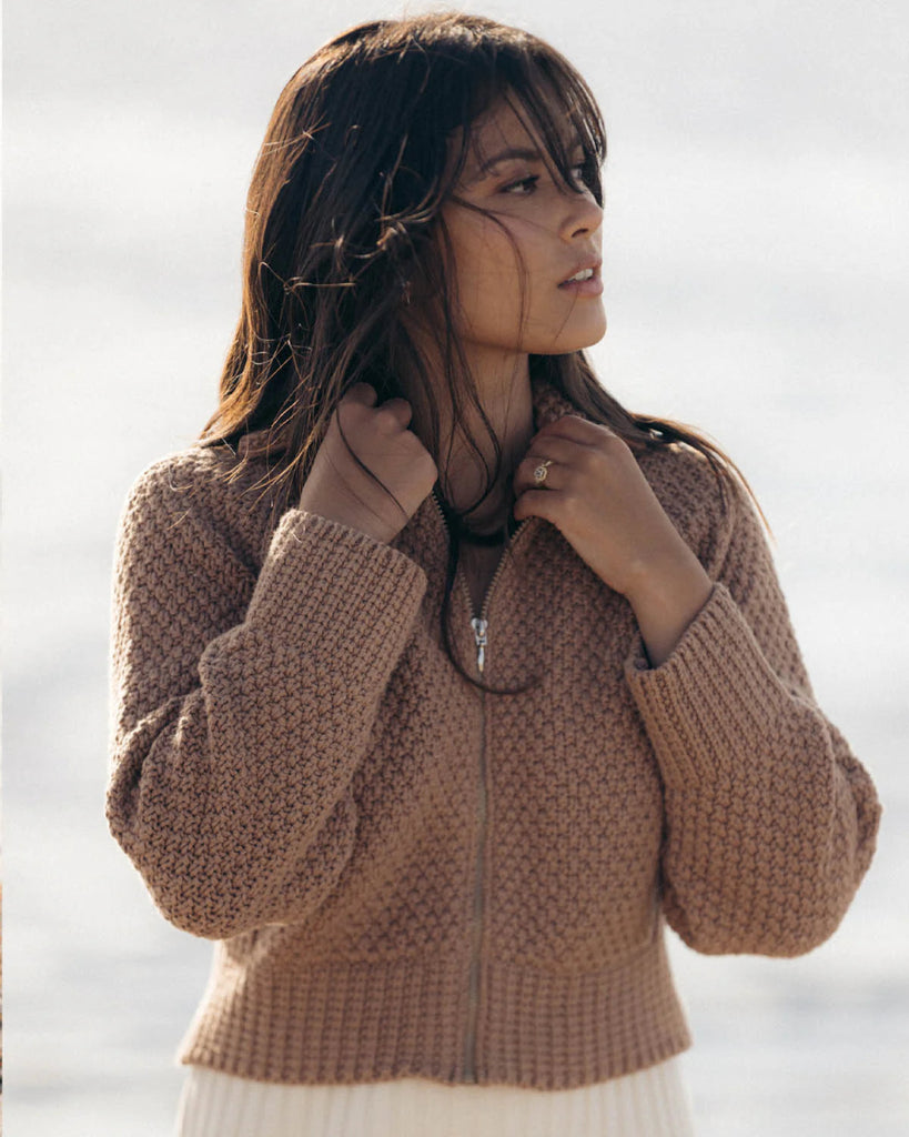 Harly Jae Meadow Zip Cardigan (Camel) - Victoire BoutiqueHarly JaeSweater Ottawa Boutique Shopping Clothing