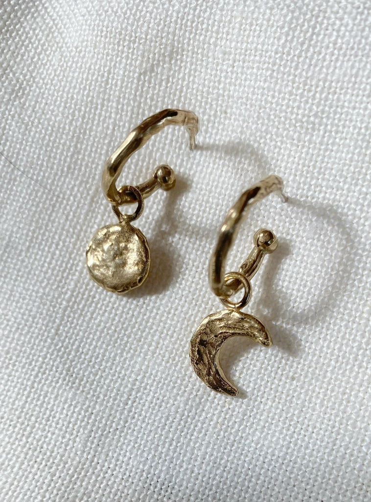 Hawkly Luna Hoops (Bronze or Silver) - Victoire BoutiqueHawklyEarrings Ottawa Boutique Shopping Clothing