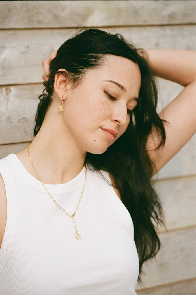 Hawkly Spiral Mini Hoops (Bronze) - Victoire BoutiqueHawklyEarrings Ottawa Boutique Shopping Clothing