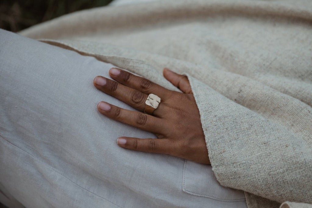 Hawkly Square Signet Ring (Bronze) - Victoire BoutiqueHawklyRings Ottawa Boutique Shopping Clothing