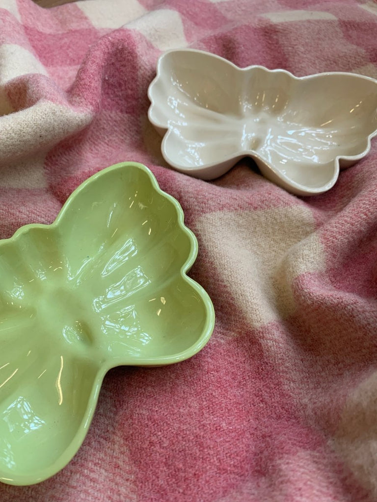 High Noon Ceramics Butterfly Catchall (Cream or Green) - Victoire BoutiqueHigh NoonHome Ottawa Boutique Shopping Clothing