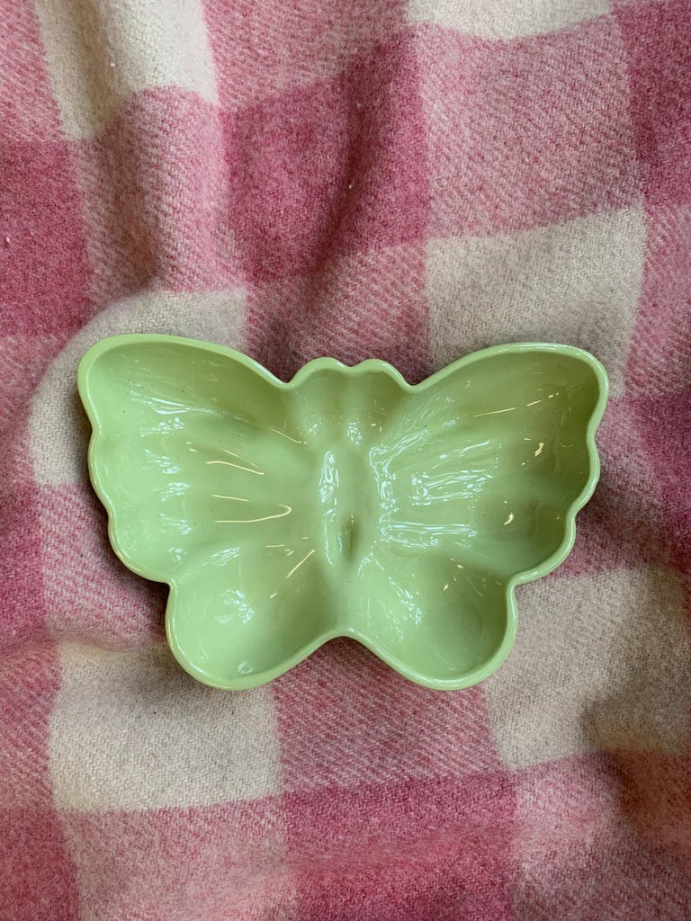 High Noon Ceramics Butterfly Catchall (Cream or Green) - Victoire BoutiqueHigh NoonHome Ottawa Boutique Shopping Clothing