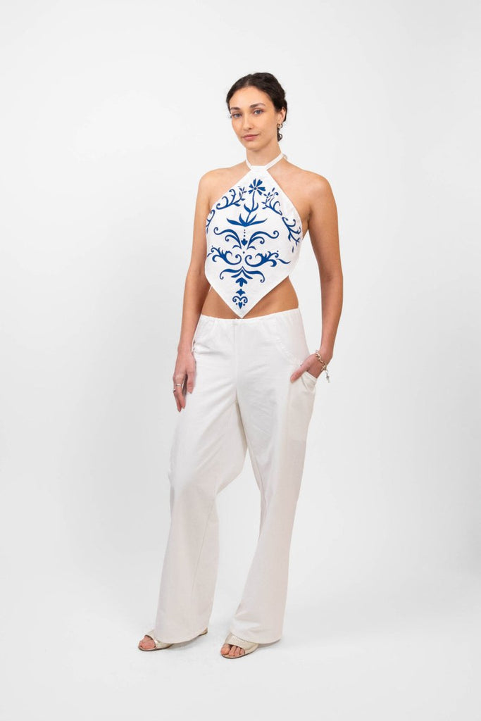 Hijulez Camino Pants (White) - Victoire BoutiquehijulezPants Ottawa Boutique Shopping Clothing