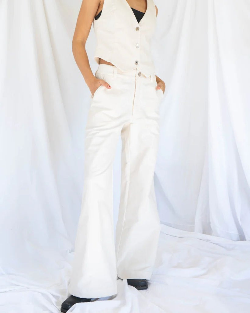 Hijulez Hero Flairs (Off - White) - Victoire BoutiquehijulezPants Ottawa Boutique Shopping Clothing