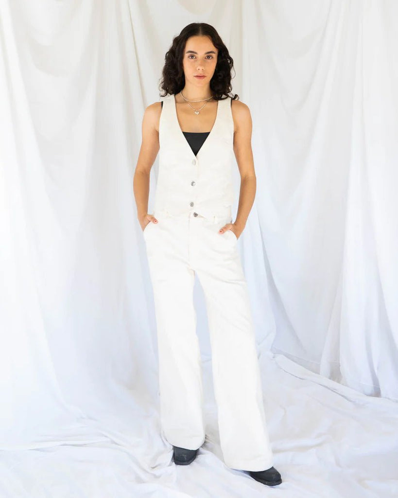 Hijulez Hero Flairs (Off - White) - Victoire BoutiquehijulezPants Ottawa Boutique Shopping Clothing