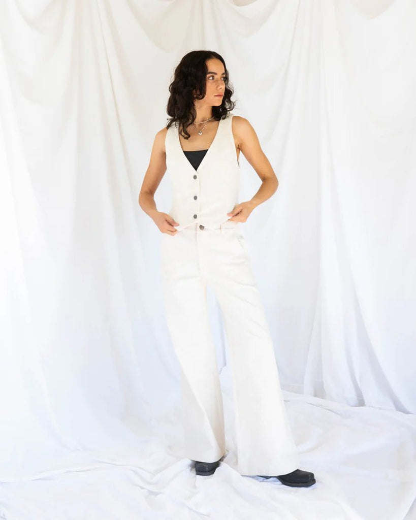 Hijulez Hero Flairs (Off - White) - Victoire BoutiquehijulezPants Ottawa Boutique Shopping Clothing